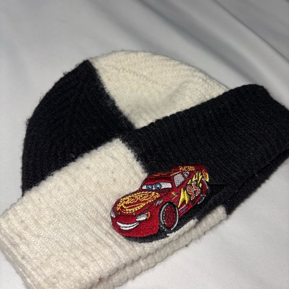 Lightning McQueen Beanie with Red Car Patch